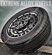 18 Black At1 Van Rated Alloy Wheels Volkswagen Crafter 6x130 + 112 Rated Tyre