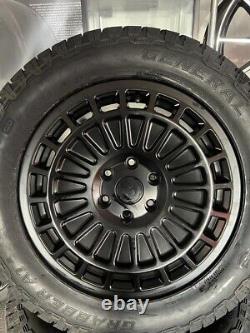 18 Mercedes Sprinter Wheels + Tyres 6 Stud Vw Crafter Alloys + Grabber At3