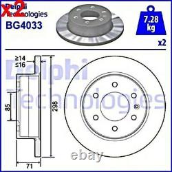 2X Brake Disc DELPHI Fits MERCEDES Sprinter 5-T Bus VW Crafter 30-35 9064230012