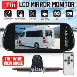 7 Mirror Monitor Dual Mounts Reversing Camera For Mercedes Sprinter/VW Crafter