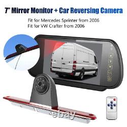 7LCD Monitor +Brake Light CCD Reversing Camera For Mercedes Sprinter/VW Crafter