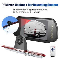 7Monitor Rear Brake Light CCD Reversing Camera For Mercedes Sprinter/VW Crafter