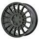 8x18 Jbw Tms Gloss Black Alloy Wheels+tyres Fits 6 Stud Vw Crafter Set 4