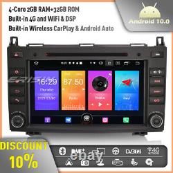 Android 10 Car Stereo GPS DAB+Radio Mercedes A/B Class Sprinter Viano VW Crafter