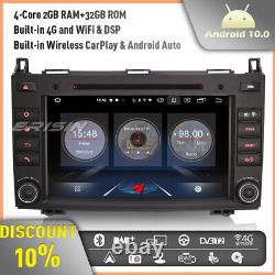 Android 10 Car Stereo GPS Mercedes A/B Class Sprinter Viano Crafter CarPlay DSP