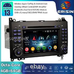 Android 13 Car Stereo GPS DAB Mercedes A/B Class W169 W245 Sprinter Vito Crafter