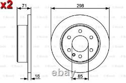 Brake Disc 2x BOSCH Fits MERCEDES Sprinter 906 VW Crafter 30-35 06-16 0986479S05