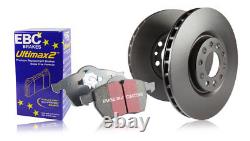 EBC Front Brake Discs & Ultimax Pads for VW Crafter 35 2.0 TD (2011 16)