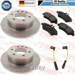 FOR MERCEDES SPRINTER VW CRAFTER REAR SOLID BRAKE DISCS PADS WIRE SENSORS 298mm