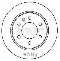 Fits Mercedes Sprinter 2006- VW Crafter 2006-2016 Borg & Beck Rear 1x Brake Disc