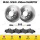 For Vw Crafter Cr30 Cr35 Cr50 Rear Solid Brake Discs & Pads Set Pair 298mm