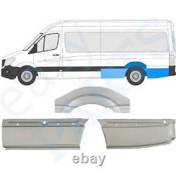 MERCEDES SPRINTER CRAFTER 2006- LWB 3x REAR WING REPAIR PANEL WHEEL LEFT / SET