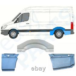 MERCEDES SPRINTER CRAFTER 2006- MWB 3x REAR WING REPAIR PANEL WHEEL LEFT / SET