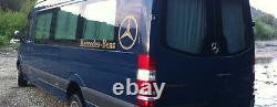 Mercedes New Sprinter VW Crafter window curtains set black color sun shades