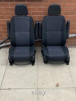 Mercedes Sprinter / VW Crafter Front Driver & Passenger Twin Armrest Seats 06-17