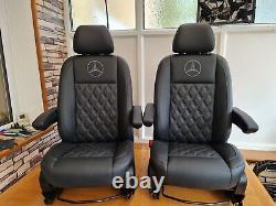 Mercedes Sprinter/VW Crafter Seats 2006-17 Real leather Retrimmed