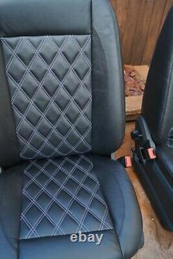 Mercedes Sprinter/VW Crafter Van Seats 2006-17 REAL LEATHER RETRIMMED