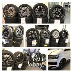 Mercedes Sprinter VW Crafter Wolfrace Wheels & TYRES 20 Evoke X Black Silver