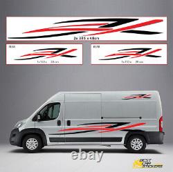 Motorhome Camper van Mountain graphics stickers Crafter Mercedes Sprinter LWB