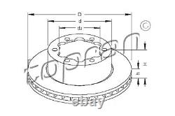 Rear Axle Brake Disc 2pcs Fits MERCEDES Sprinter VW Crafter 30-35 30-50 2006