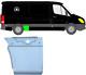Short Agent Mudguard Repair/right For Mercedes Sprinter Vw Crafter 06