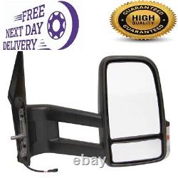 VW Crafter 2006-2017 Manual Long Arm Door Wing Mirror Right & Left Set