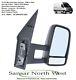 Vw Crafter Drivers Side Manual Door Mirror Long Arm Right O/s 0618