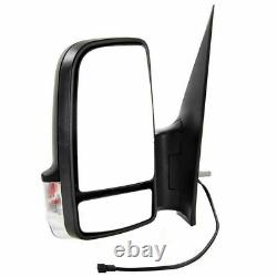 Vw Crafter 2006-2017 Electric Short Arm Wing Mirror Pair Both O/S N/S Right Left