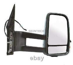 Vw Crafter Full Door Complete Wing Mirror Electric Long Arm OS RIGHT 2006-2017