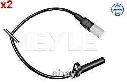 Wheel Speed Sensor x2 MEYLE Fits MERCEDES Sprinter 906 VW Crafter 30-35