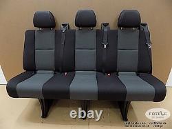 Wide Bench rear triple seat VW Crafter Mercedes Sprinter Isofix NEW AUSTIN
